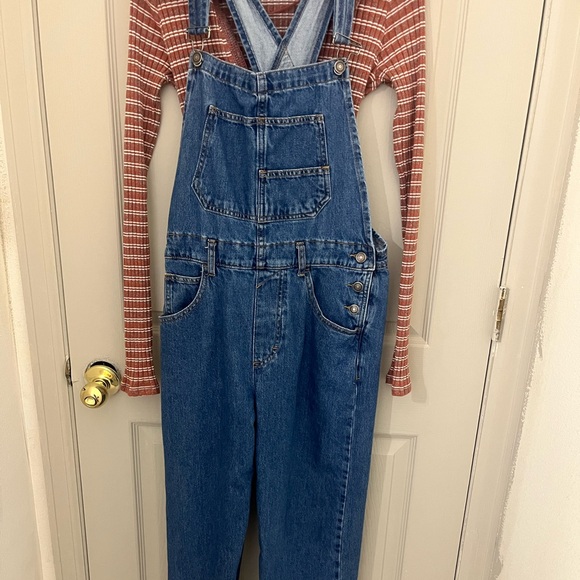 Adorable Denim Overalls by We The Free - Picture 1 of 4